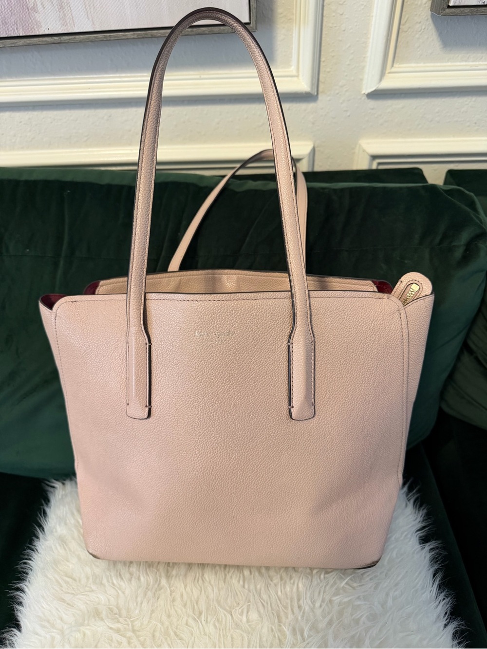Kate Spade Women’s Blush Pink Leather Tote Bag
